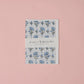 Ditsy Floral Blue Stone | Paper Mirchi Block Printed Greeting Card