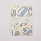 Marigold Glitz Blue Stone Block Print | Greeting Card