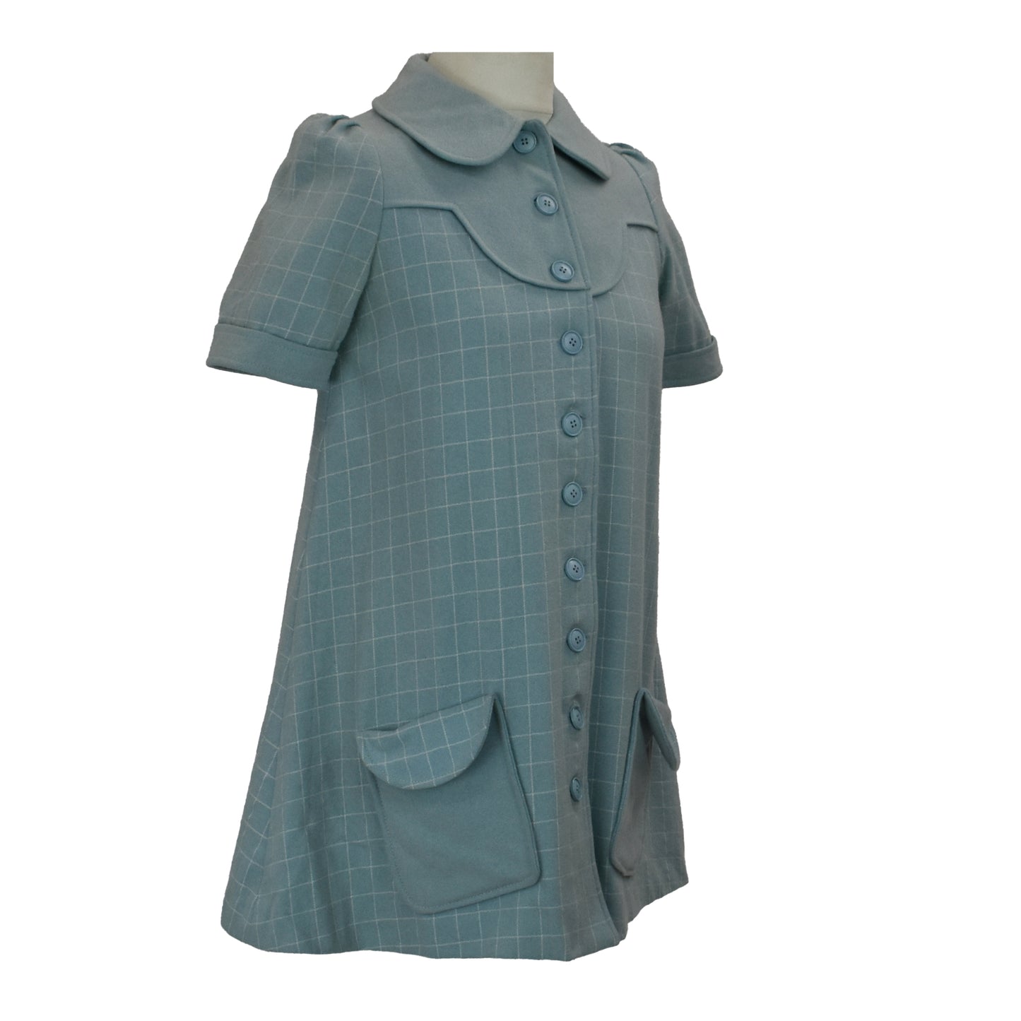 1960’s Betty Barclay Pastel Blue Wool Mini Dress | Vintage