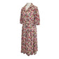 80’s Floral Pink Linen Sun Dress | Vintage