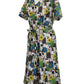 1970’s patchwork and floral print belted dress | Vintage