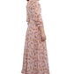 1970's Pink Toile Print Prairie Maxi Dress | Vintage