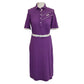 1970’s Purple Cotton Piqué Jogger Polo Dress With Belt | Vintage