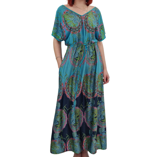 1970's Pychedelic Paisley Print Maxi Dress | Vintage