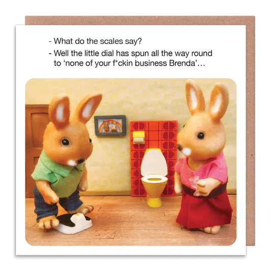 What do the scales say? | Greeting Card