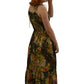 Y2K Bohemian Ibiza Label Metallic Floral Dress | Preloved