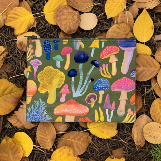 Mushrooms | Blue Q Zipper Pouch