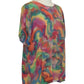 1990’s Colourful Squiggle Print Silk Top  | Preloved