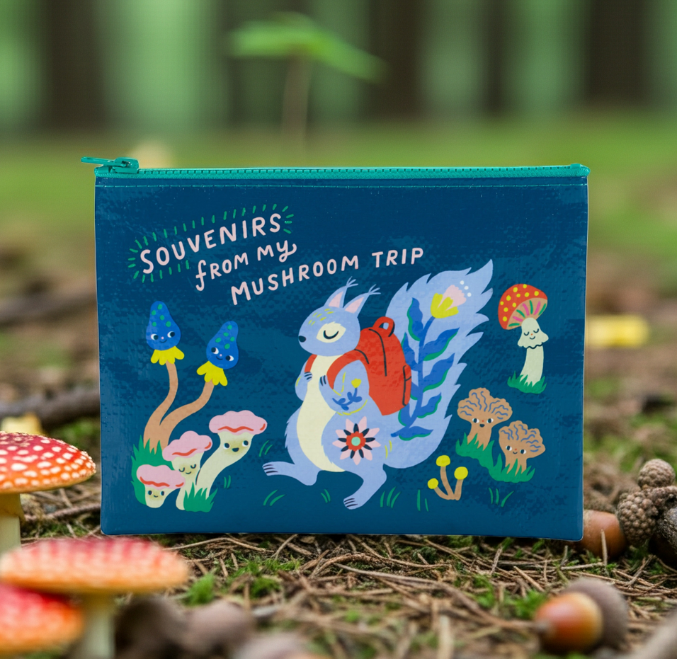 Souvenirs From My Mushroom Trip | Blue Q Zipper Pouch