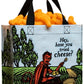 A Blue Q Have you tried cheese lunch bag filled with cheese puffs. There is a hand holind the bag that is covered in cheese puff dust. 